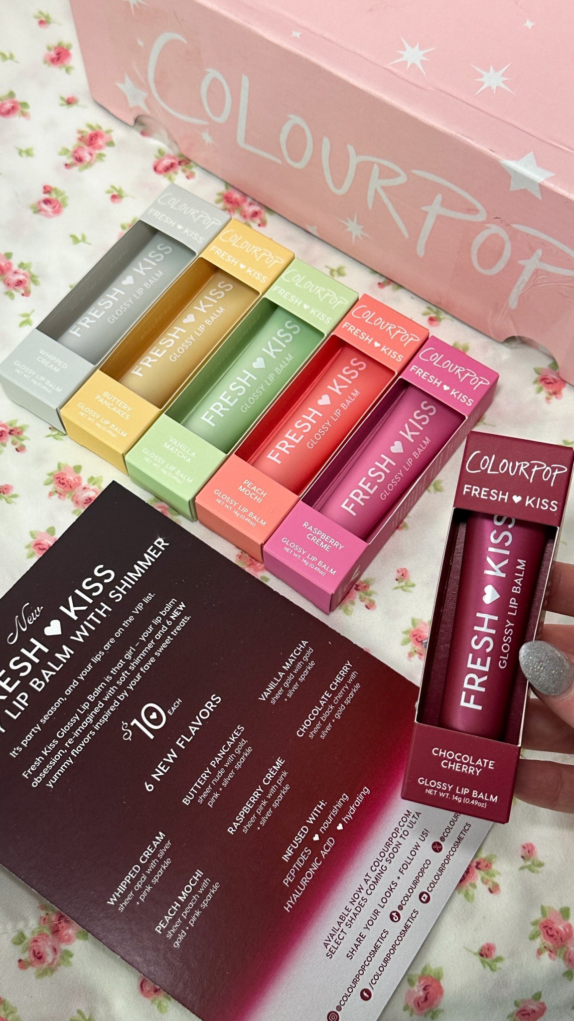 thanks Colourpop! Can’t wait to try the new fresh kiss lip balms with shimmer! The buttery pancakes flavor is so good 🥞 (gifted) 