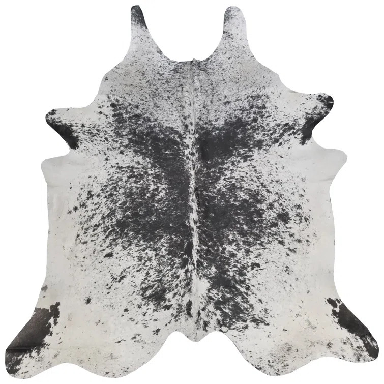 Bibeau Cowhide Black/White Rug | Wayfair North America