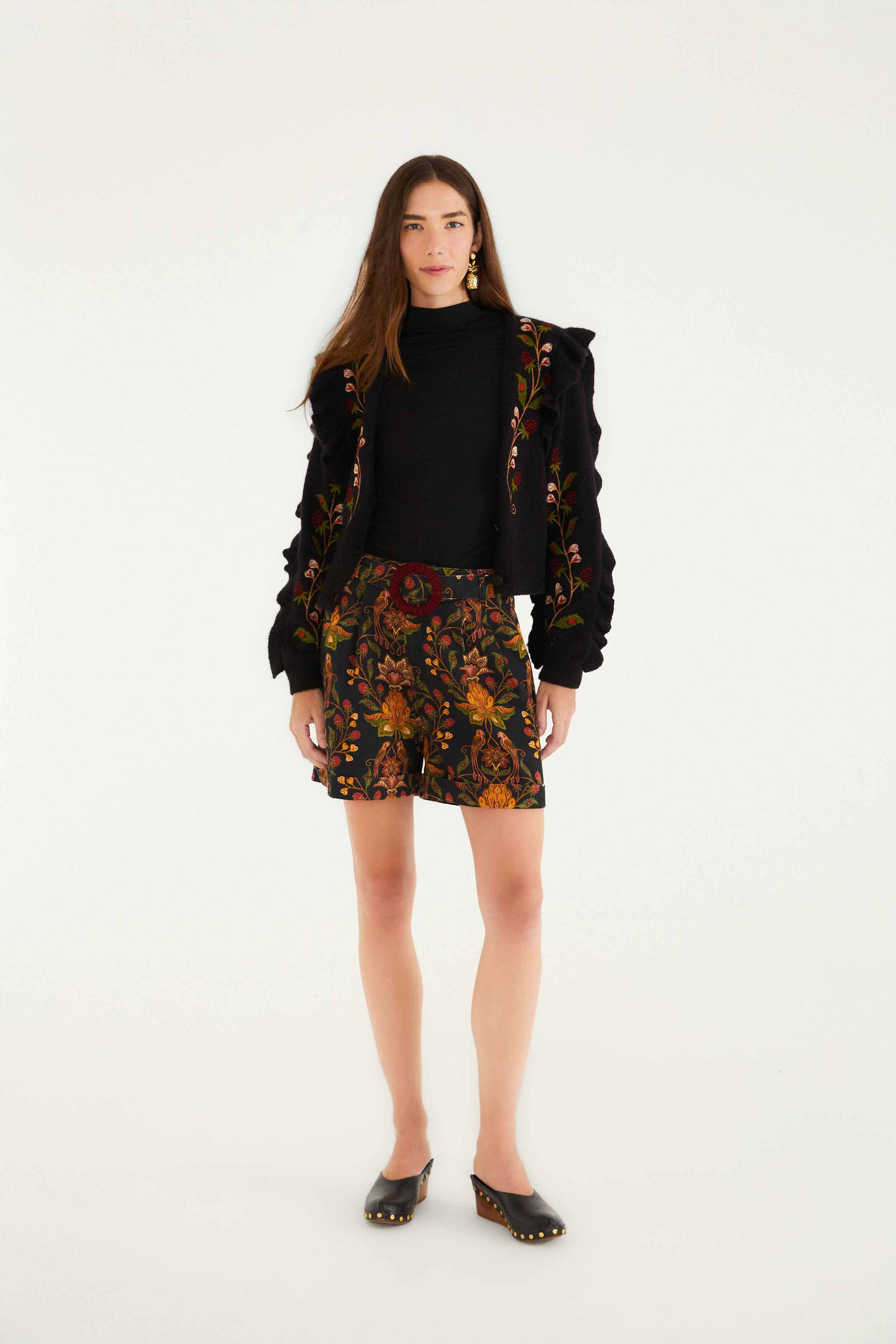 Black Berry Garden Shorts | FARM Rio | FarmRio (US)