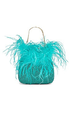 Oseree Lumiere Plumage Mini Bag in Aquamarine from Revolve.com | Revolve Clothing (Global)