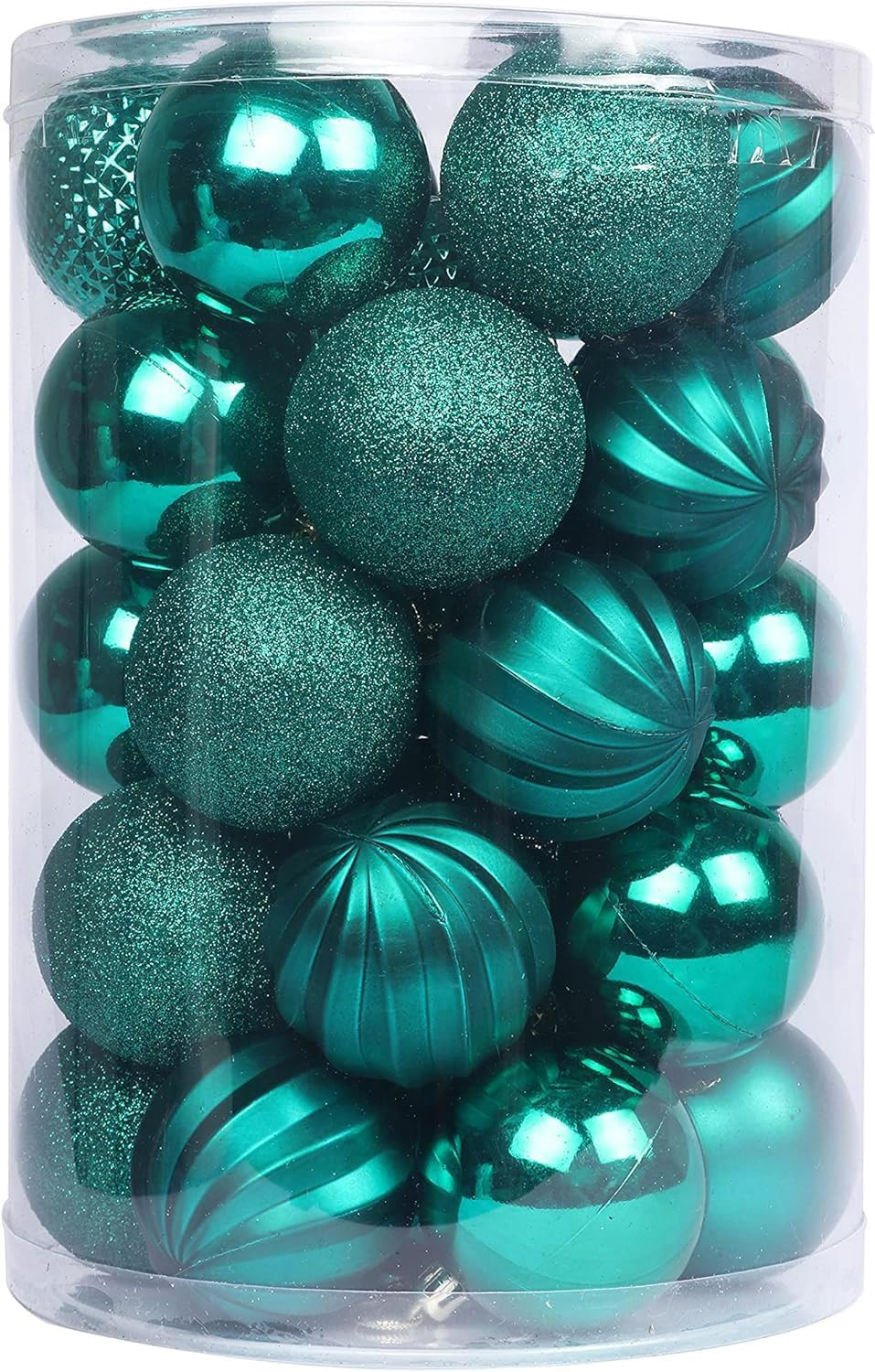 YYCRAFT 34ct Christmas Ball Ornaments 6CM for Xmas Tree Christmas Decorations Shatterproof Hooks ... | Amazon (US)