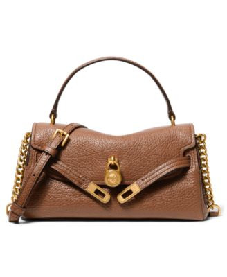Michael Michael Kors Hamilton Moderne Small Flap Top Handle Crossbody Handbag - Chocolate | Macy's