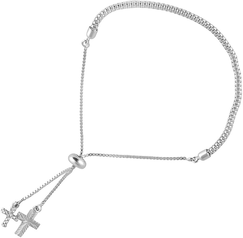 LeCalla 925 Sterling Silver Bracelets Jewelry Italian Natural Handmade Sliding Bolo Adjustable Br... | Amazon (US)