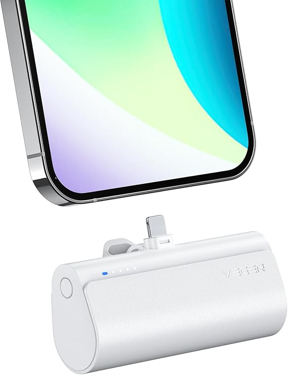 VEGER Mini Portable Charger for iPhone, 5000mAh 20W PD Fast Charging Battery Pack, Cordless Porta... | Amazon (US)