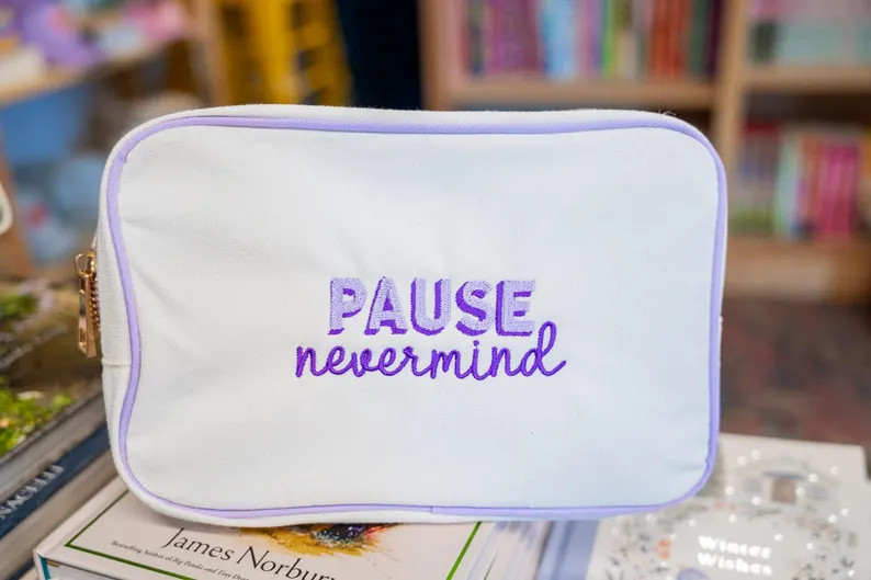 Pause Nevermind Mahjong Tile Bag | Etsy (US)