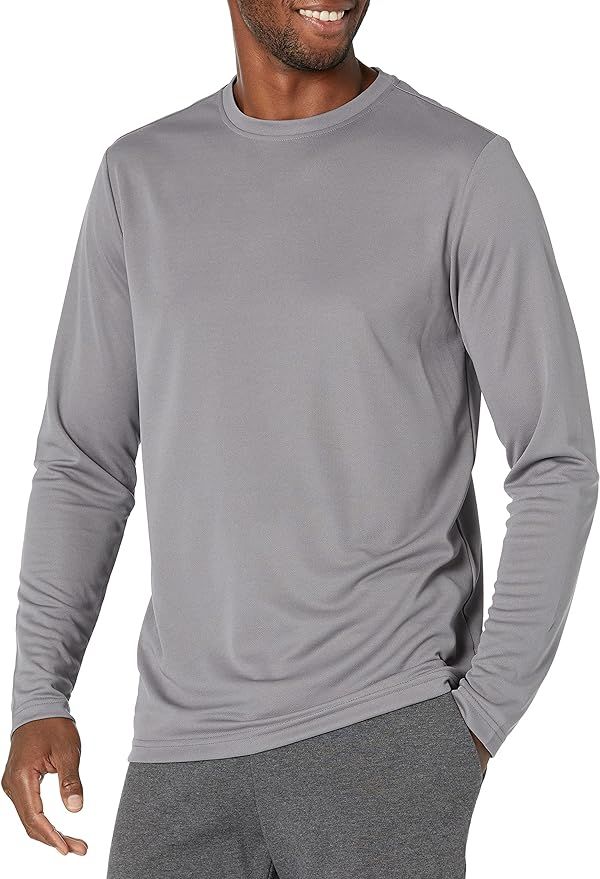 Amazon Essentials Men's Performance Tech Long-Sleeve T-Shirt | Amazon (US)