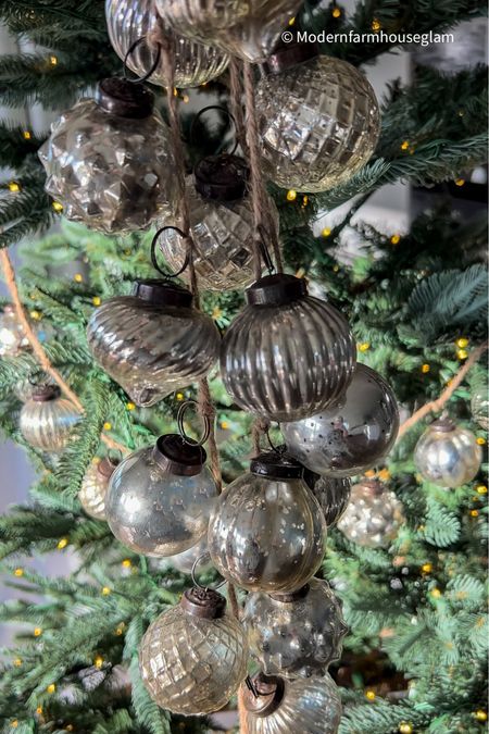 Silver vintage ornament ball garland christmas tree at Modern Farmhouse Glam

#LTKHoliday #LTKhome #LTKSeasonal