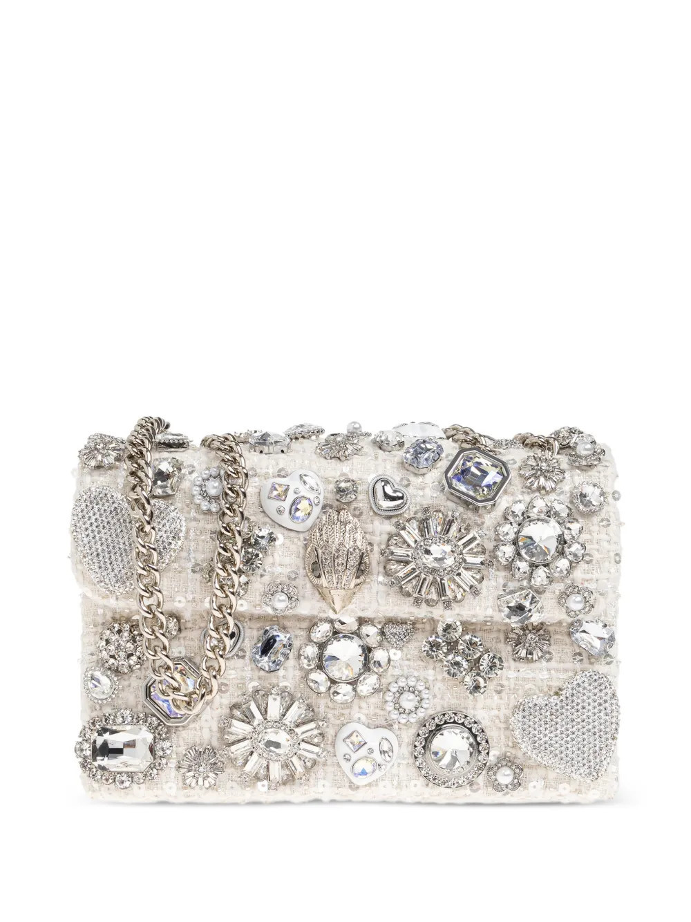 Kurt Geiger London medium Kensington Tutti Fruitti shoulder bag - White | Farfetch Global
