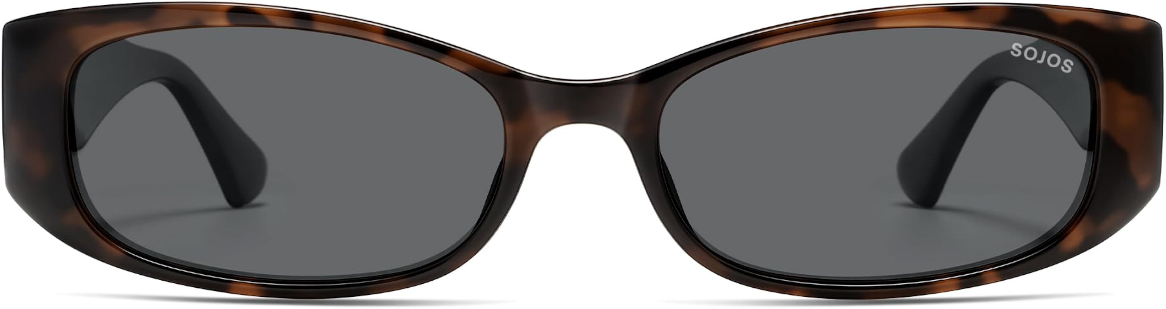 SOJOS Retro Y2K Nerdy Rectangle Polarized Sunglasses for Women Men SJ2722 | Amazon (US)