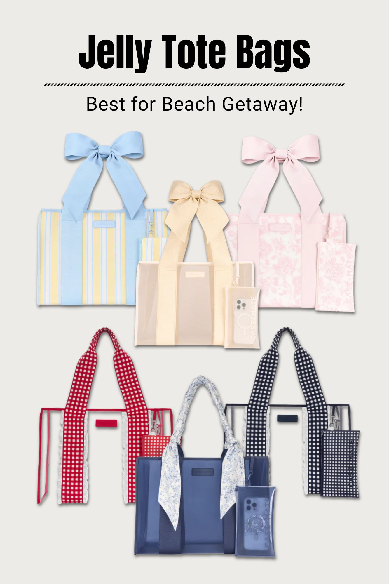 The cutest beach bag just dropped! ✨ These jelly totes are serving style, space, and summer vibes all season long ☀️🌊 Which color are you grabbing first? 😍👜 

 #LTKSeasonal #LTKSwim