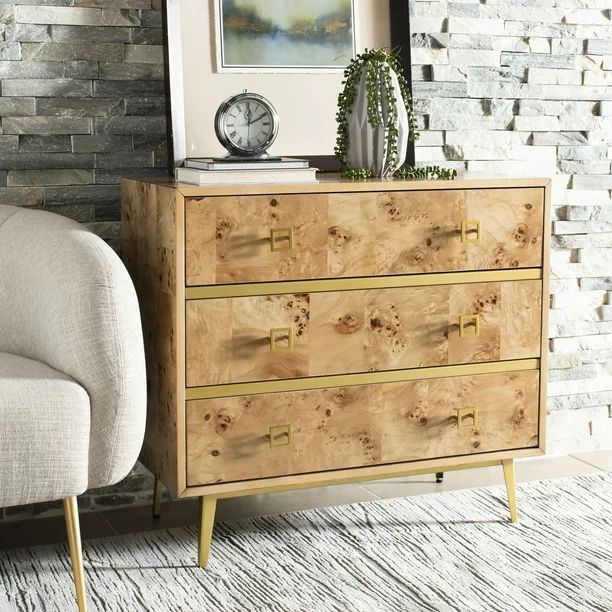 Safavieh Katia Contemporary Retro Three Drawer Chest | Walmart (US)