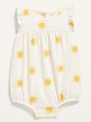 Printed Flutter-Sleeve Bubble One-Piece for Baby | Old Navy (US)