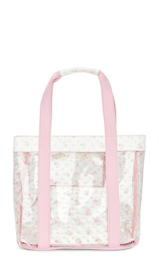 LoveShackFancy Marjorie Tote Bag in White,Pink. | Revolve Clothing (Global)