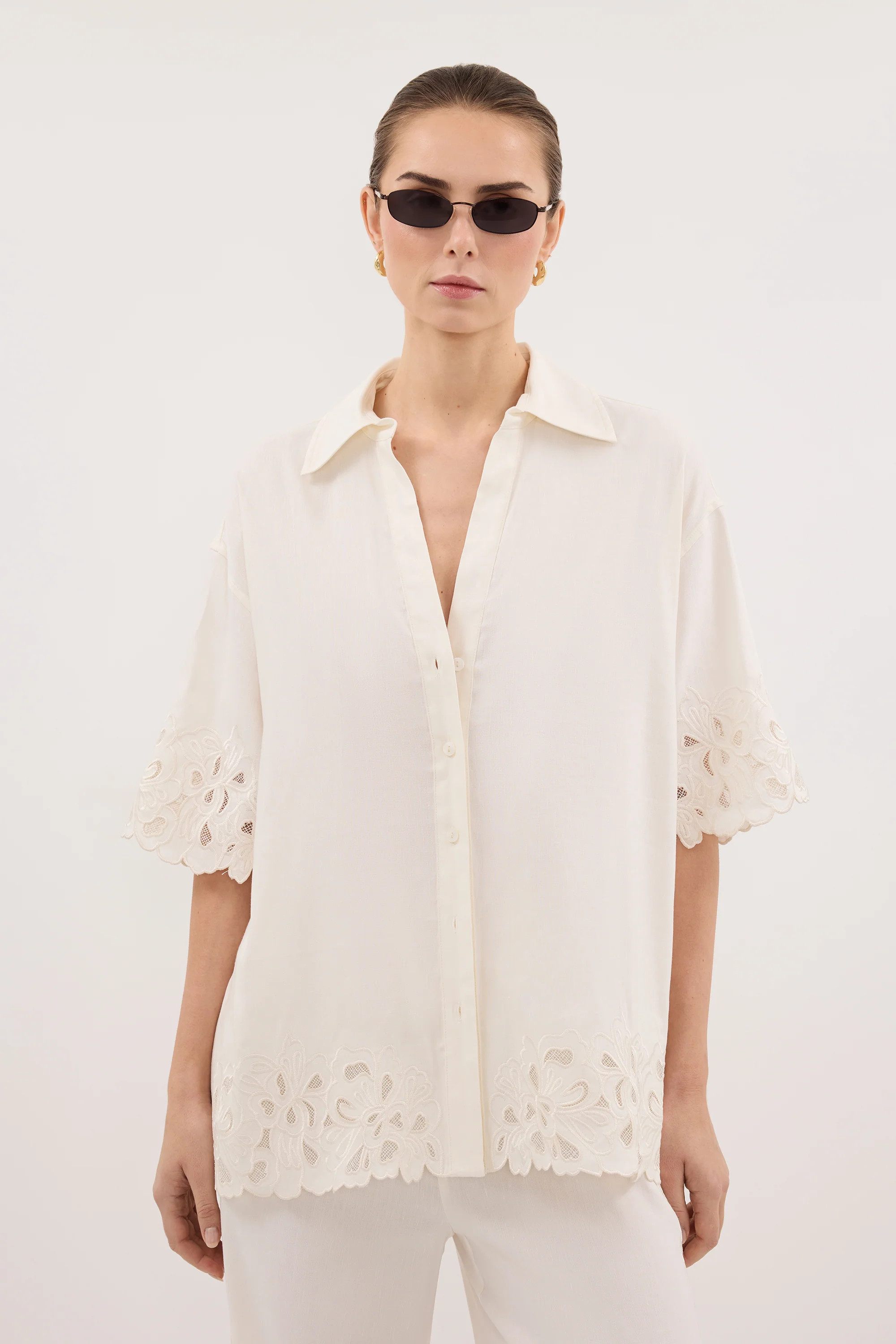 ZARIA OFF WHITE SHIRT | DISSH