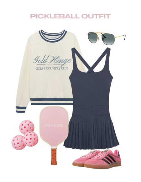 Pickleball outfit idea🎾 active dress, preppy outfit, girly athleisure 

#LTKfitness #LTKstyletip #LTKActive