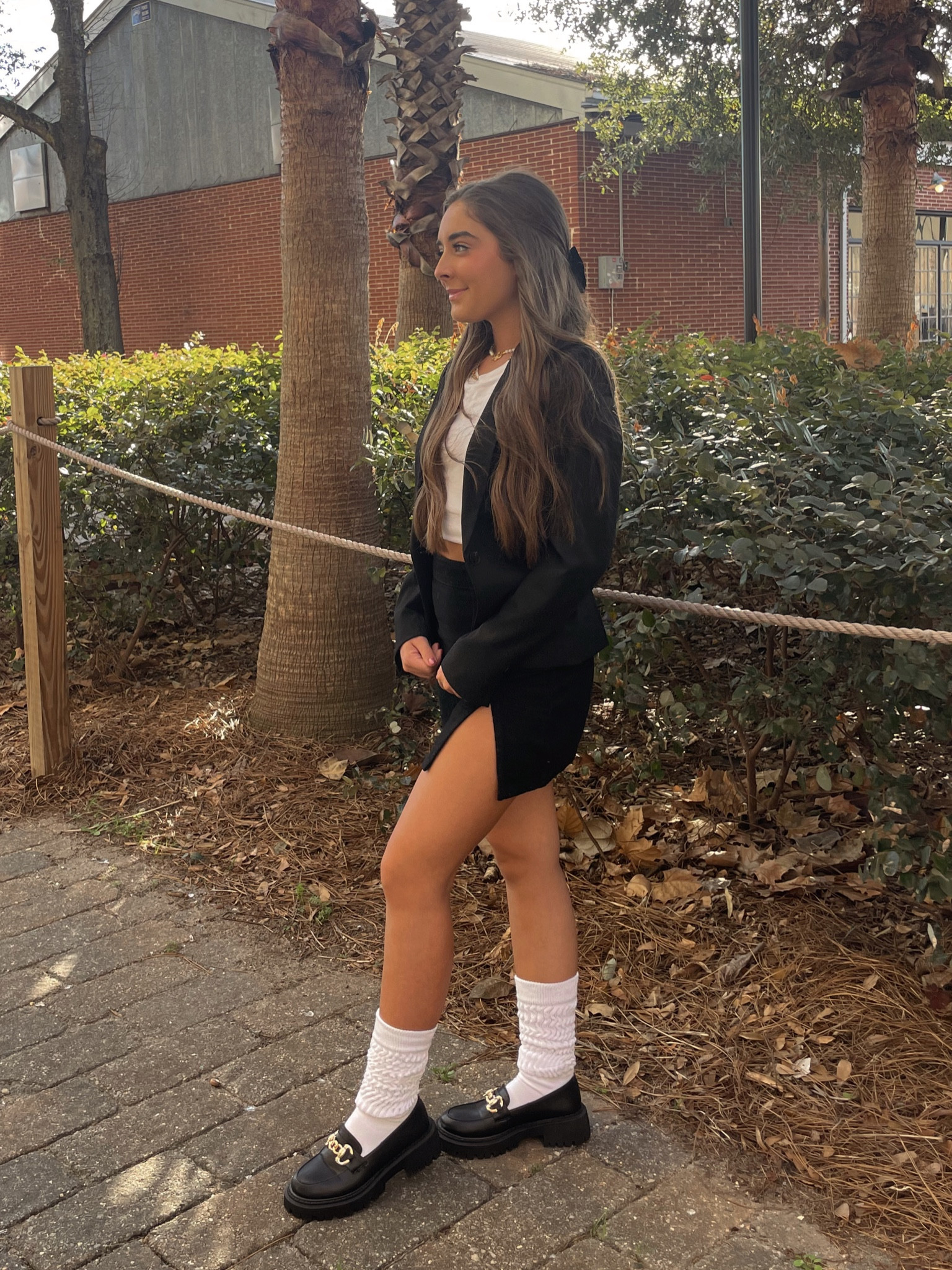 My mom said my outfit looks like Cher from Clueless 🤩🤝🏼 
Blacker blazer with black mini skirt. Slouch socks with loafers. Loafer outifts. Winter outfit inspo. Pinterest it girl outfit inspo  

#LTKunder100 #LTKstyletip #LTKunder50