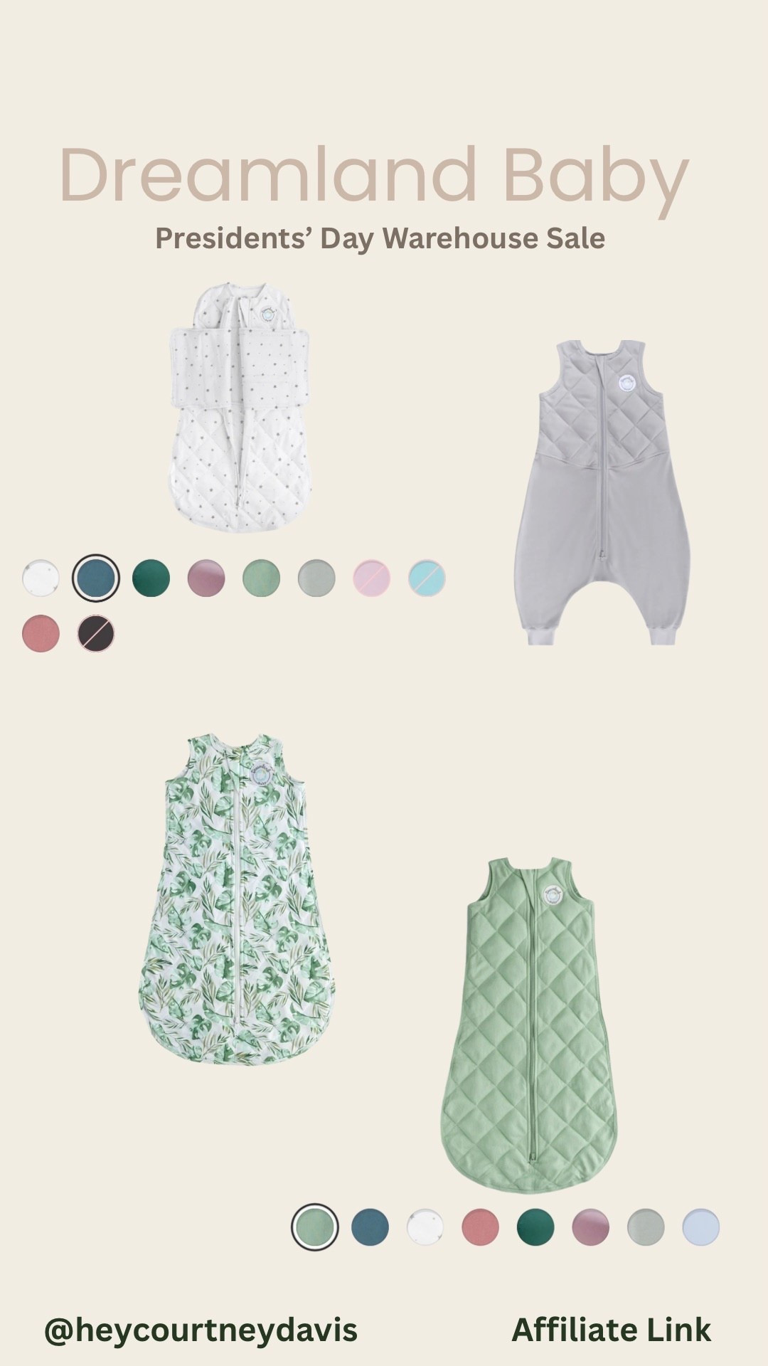 Warehouse sale!!! 
You can click the link below for an extra 10% off! 
https://dreamlandbabyco.com/COURTNEYDAVIS