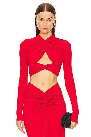Bebe Top in Scarlet | Revolve Clothing (Global)