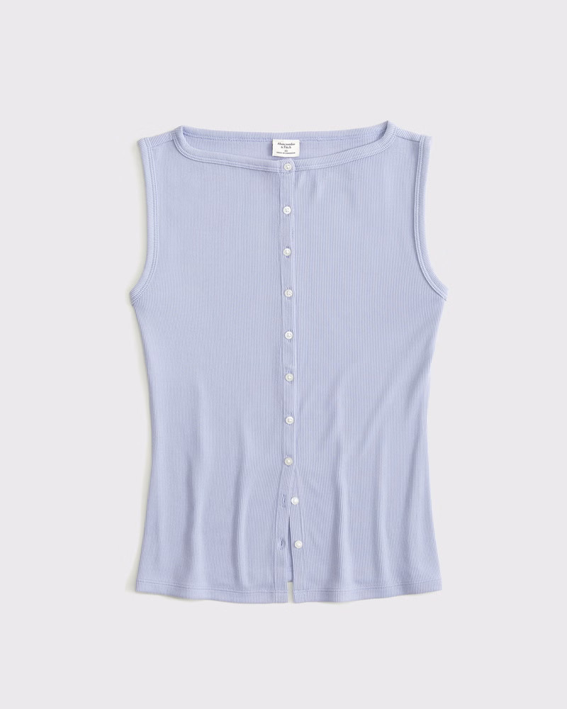 Women's Slash Button-Through Top | Women's Tops | Abercrombie.com | Abercrombie & Fitch (US)