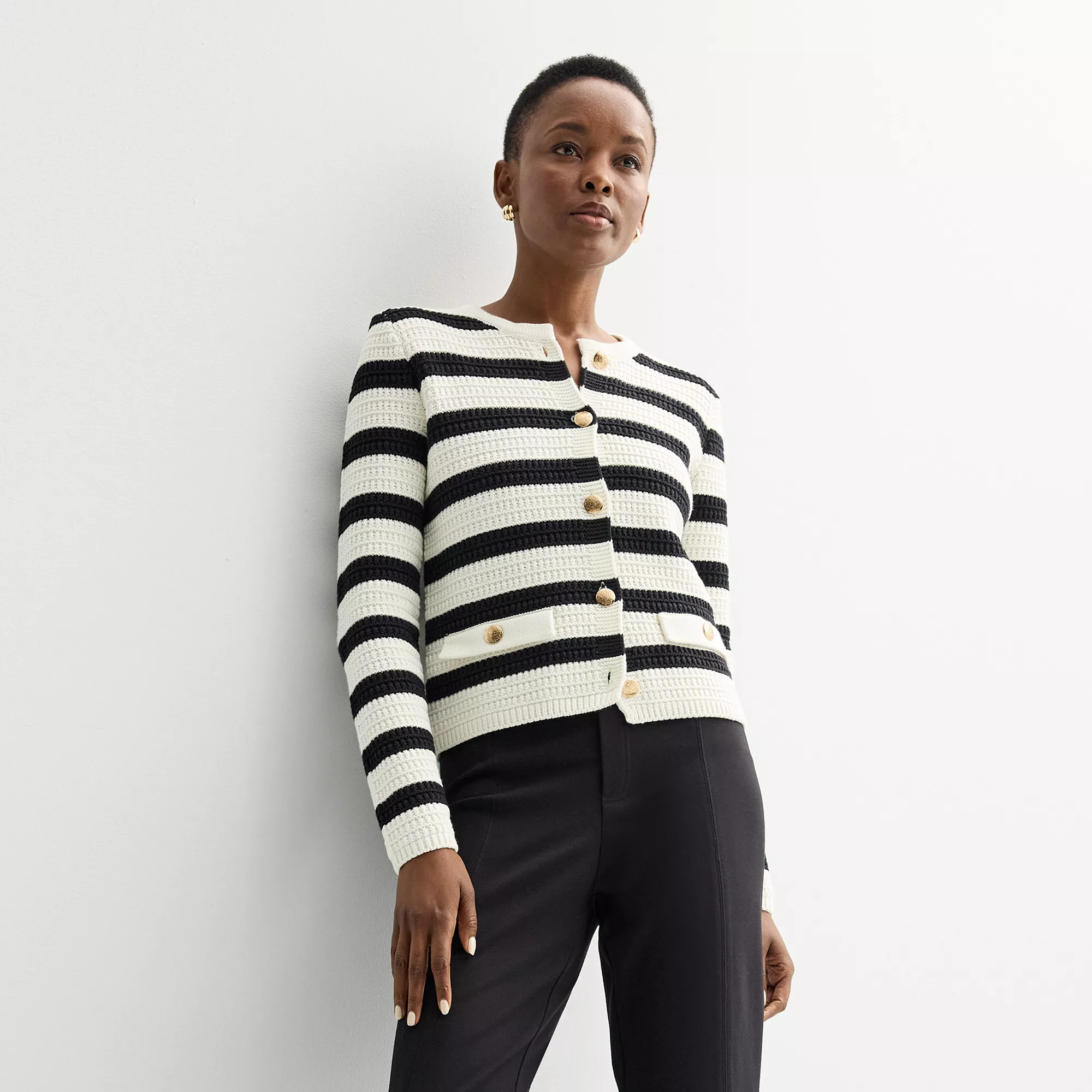 Petite Nine West Textured Cardigan Sweater | Kohl's