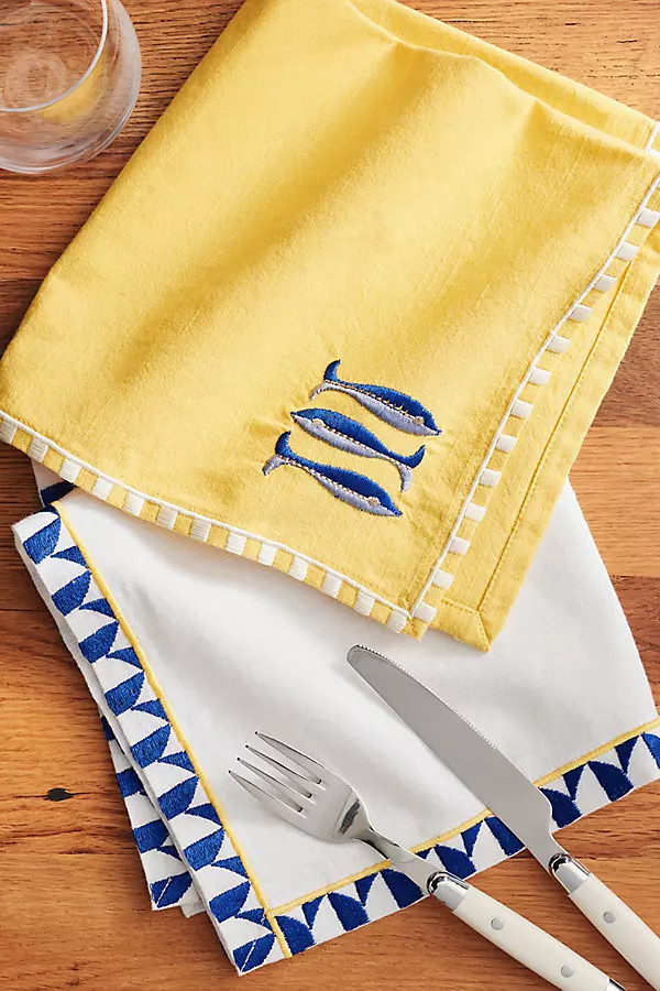 The Bistro Tile Napkins, Set of 2: Italia Edition | Anthropologie (US)