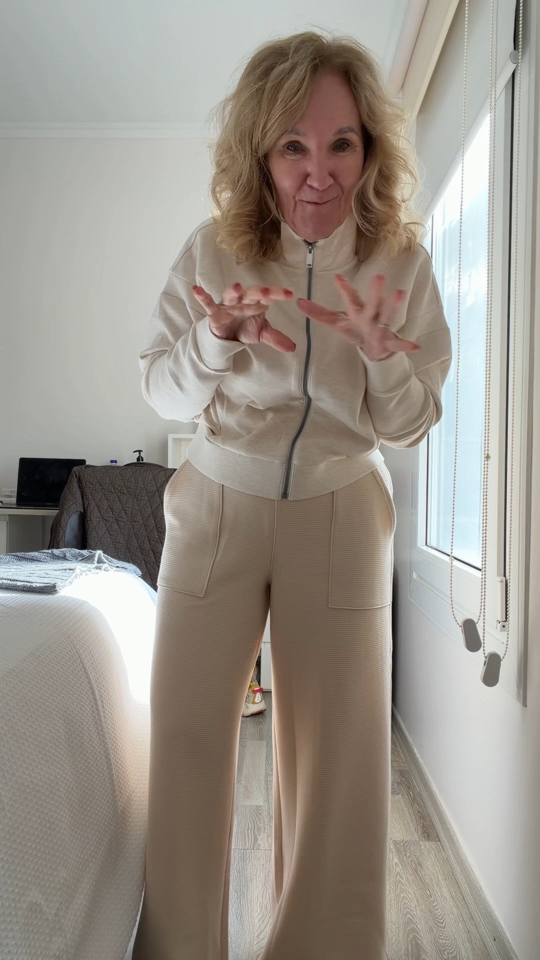Brought a few spanx pieces for lounge and pjs. Wearing a medium petite in pants, medium in track jacket.

#LTKootd #LTKOver40 #LTKTravel