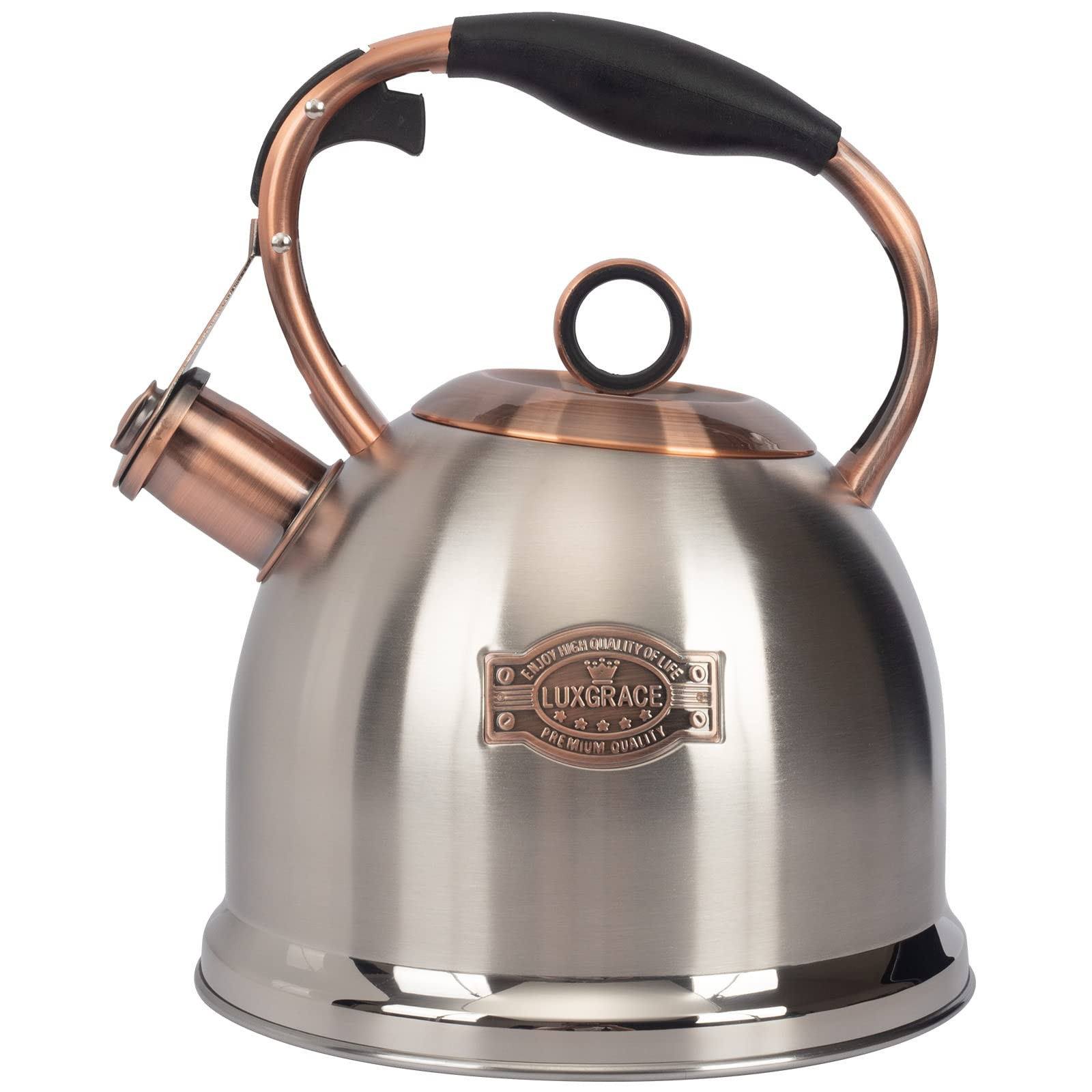 Whistling Stovetop Tea Kettle Food Grade Stainless Steel, Hot Water Fast to Boil for Stove Top-3.... | Amazon (US)