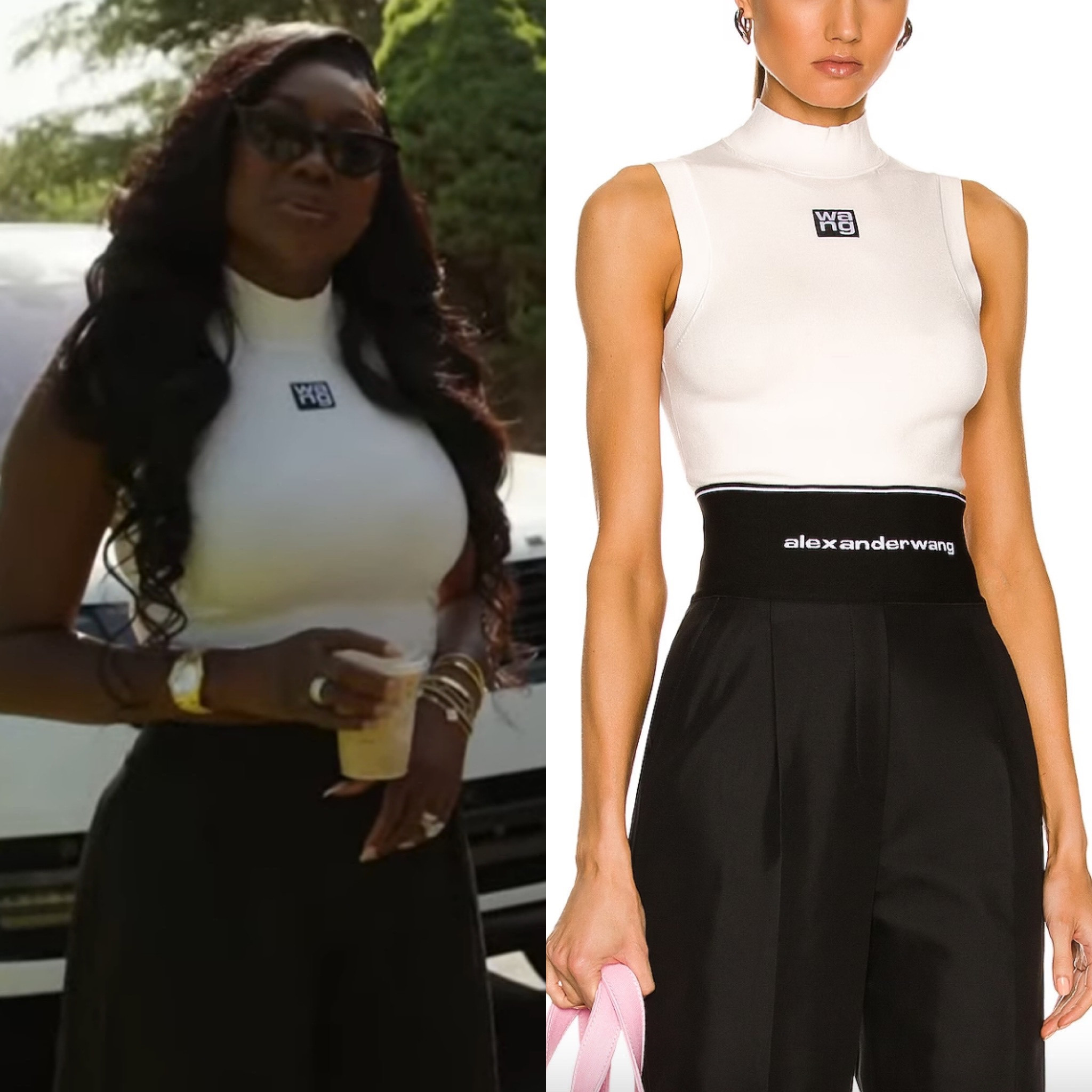 Wendy Osefo’s White Logo Turtleneck