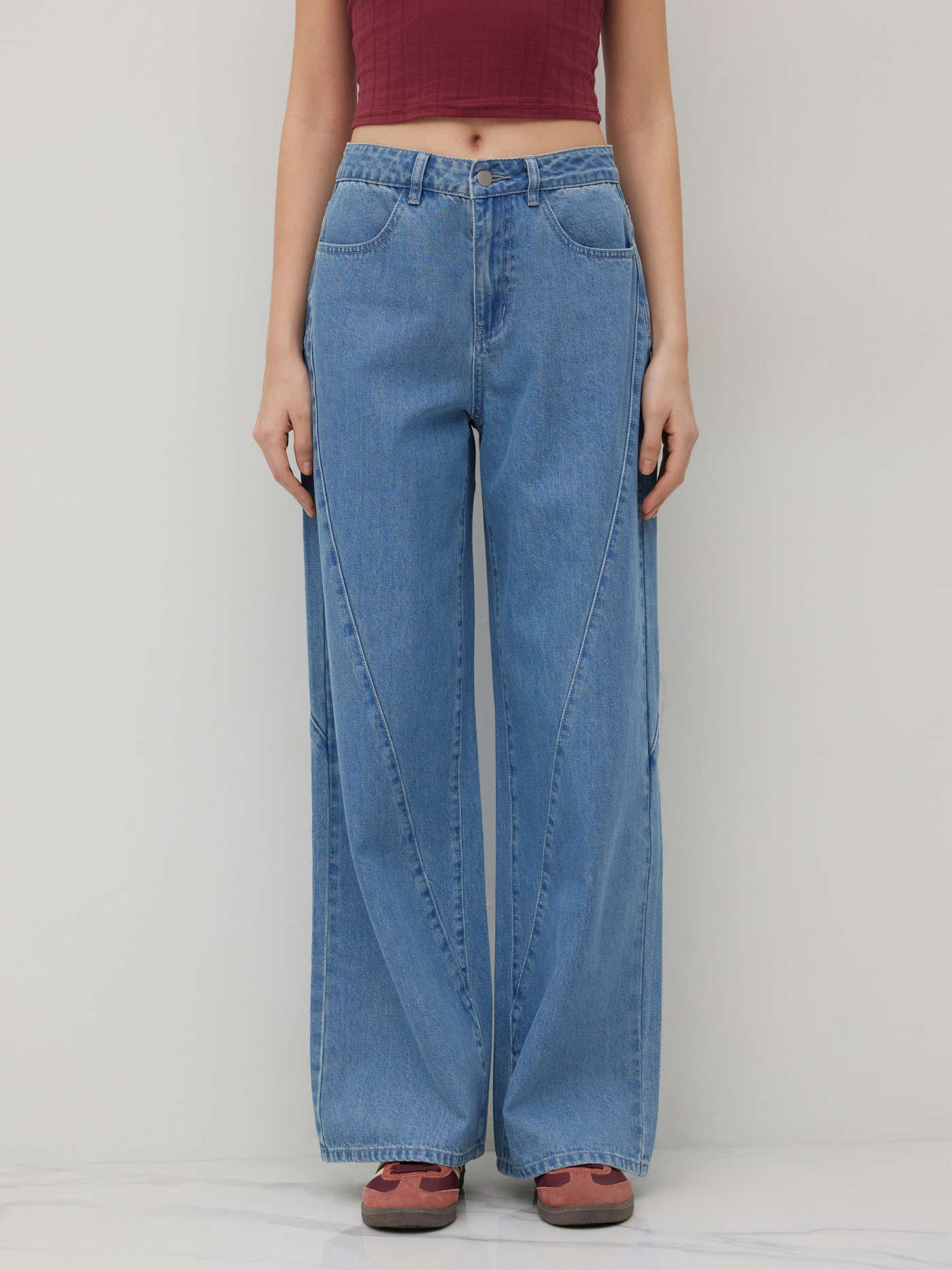 Mid Rise Baggy Jeans | Cider