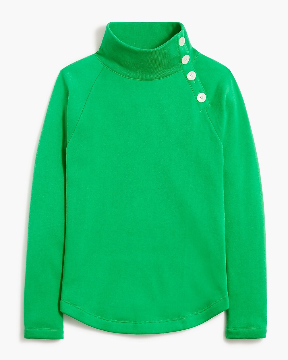 Wide button-collar pullover sweatshirt | J.Crew Factory