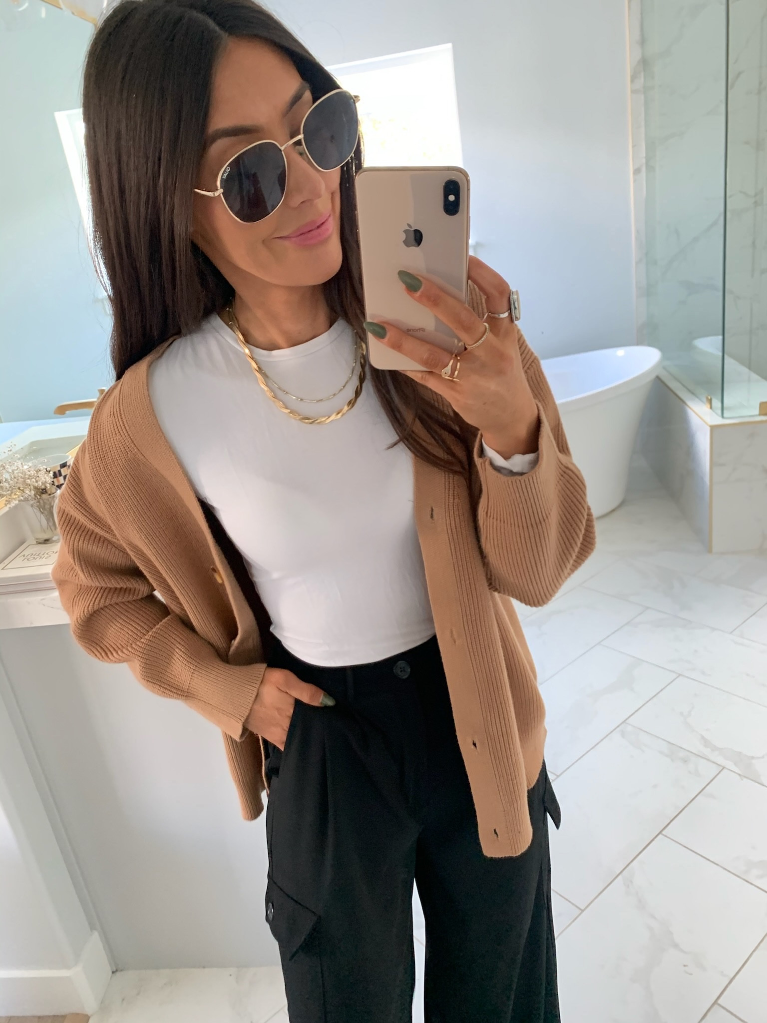 Amazon cargo pants, workwear pants, amazon work pants, black pants, amazon basic bodysuits, amazon tan sweater

#LTKstyletip #LTKworkwear #LTKfindsunder50