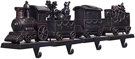 WBHome Christmas Stocking Holder Set, Train Patterns & Anti-Skid Hanger for Fireplace Mantel Holi... | Amazon (CA)