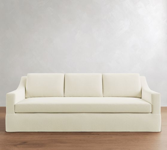 York Slope Arm Slipcovered Sofa (60"-108") | Pottery Barn (US)