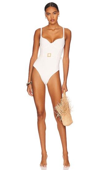 Danielle One Piece in Off White | Revolve Clothing (Global)