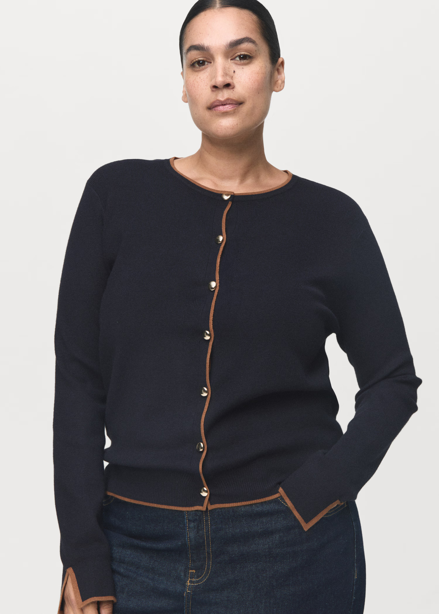 Cardigan with cuff opening - Women | MANGO USA | Mango (US/MX/AU)