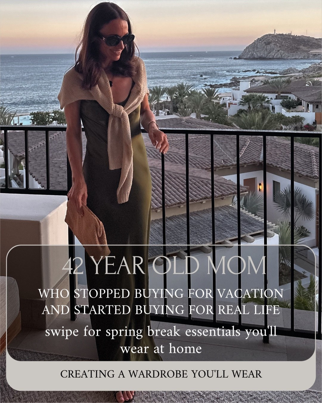 I stopped buying for the trip… and started buying for my life.
Packing for spring break in my early/mid 30’s used to mean outfits I’d wear once (if that)… and then never reach for again.
Now, I think about it differently. If it doesn’t work at home, it doesn’t come with me.
Everything I packed here can be reworn— dressed down, layered differently, or styled into everyday life, or occasions for my life.
It’s not about having more options… it’s about having better ones.
save this for your next trip ✨
