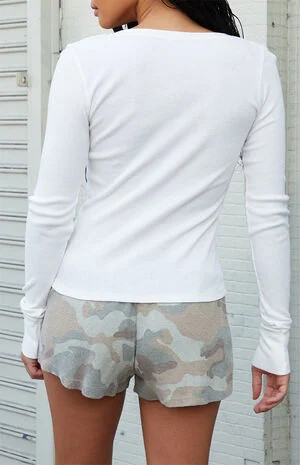 John Galt Emery Camo Waffle Knit Shorts | PacSun