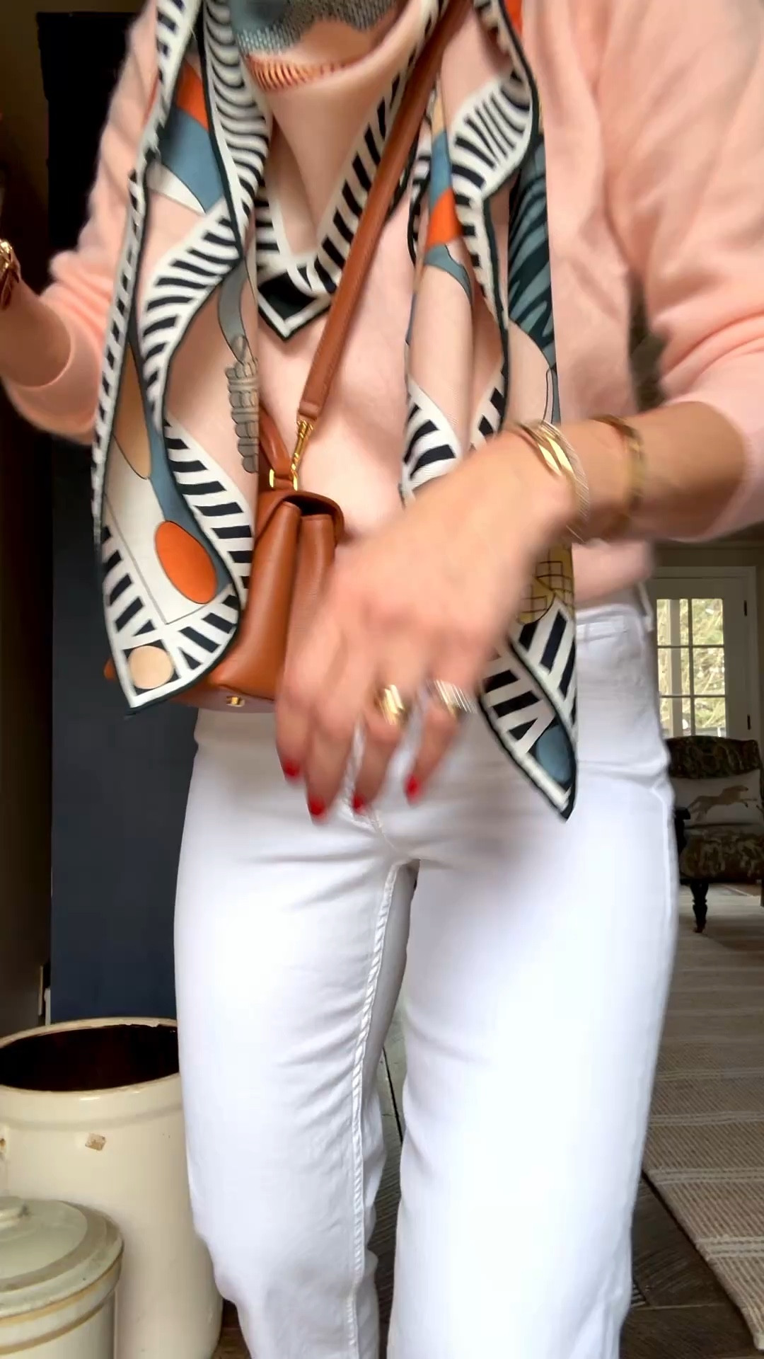 Sunday best. In love with this scarf. 

#LTKSeasonal #LTKootd #LTKOver40