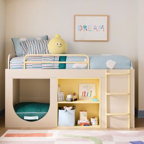 Eva Chen Lofted Bed w/ Reading Nook | West Elm (US)