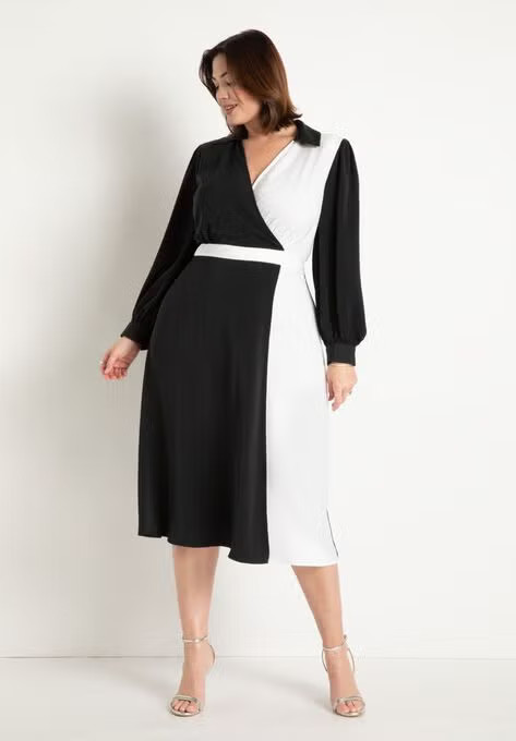 Colorblocked Work Dress | Eloquii