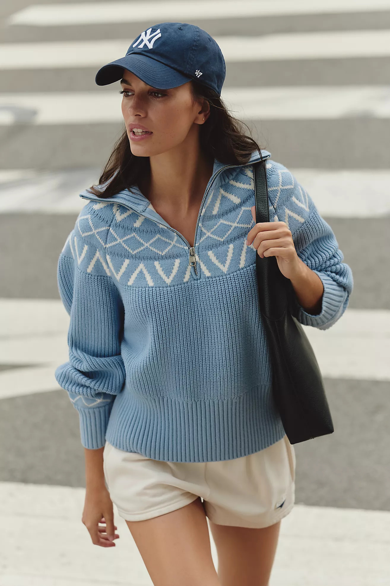 Varley Sigrid Fairisle Half-Zip Sweater | Anthropologie (US)