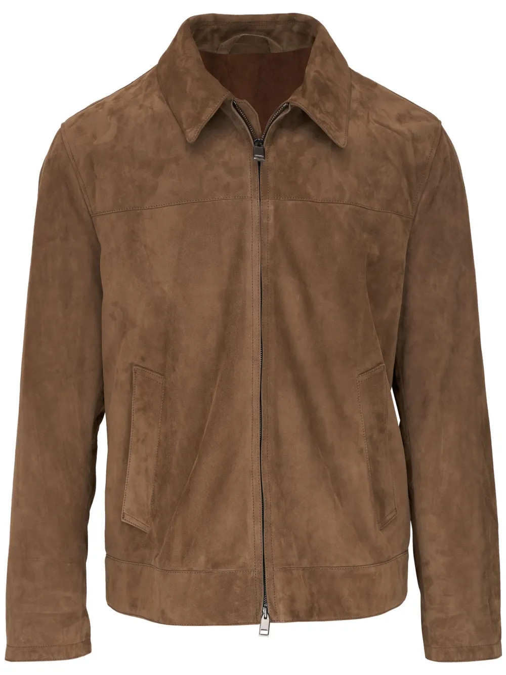 Brioni zip-front Lambskin Jacket - Farfetch | Farfetch Global