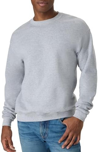 Hanes Men's Sweatshirt, EcoSmart Fleece Crewneck Sweatshirt, Big & Tall Available, 1 or 2-Pack | Amazon (US)