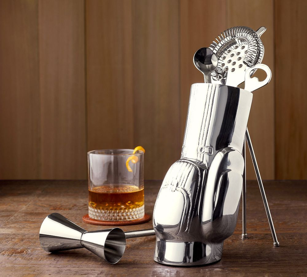 Figural Golf 5-Piece Bar Tool Set | Pottery Barn (US)