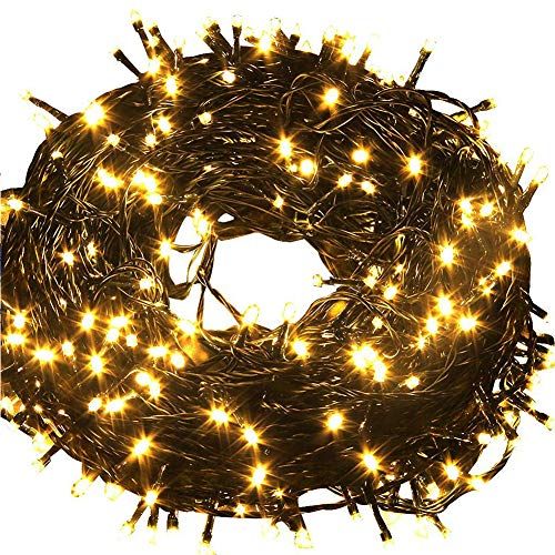 Fairy Lights Outdoor String Lights 33ft 100 LED with Memory Modes Controller, Extendable Christmas L | Amazon (US)