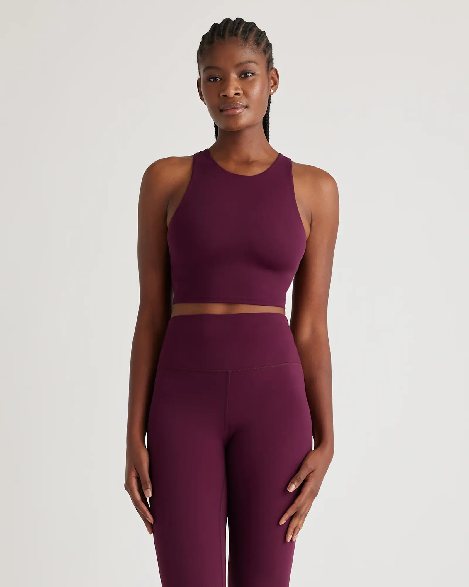 Ultra-Form High-Neck Cropped Tank | Quince