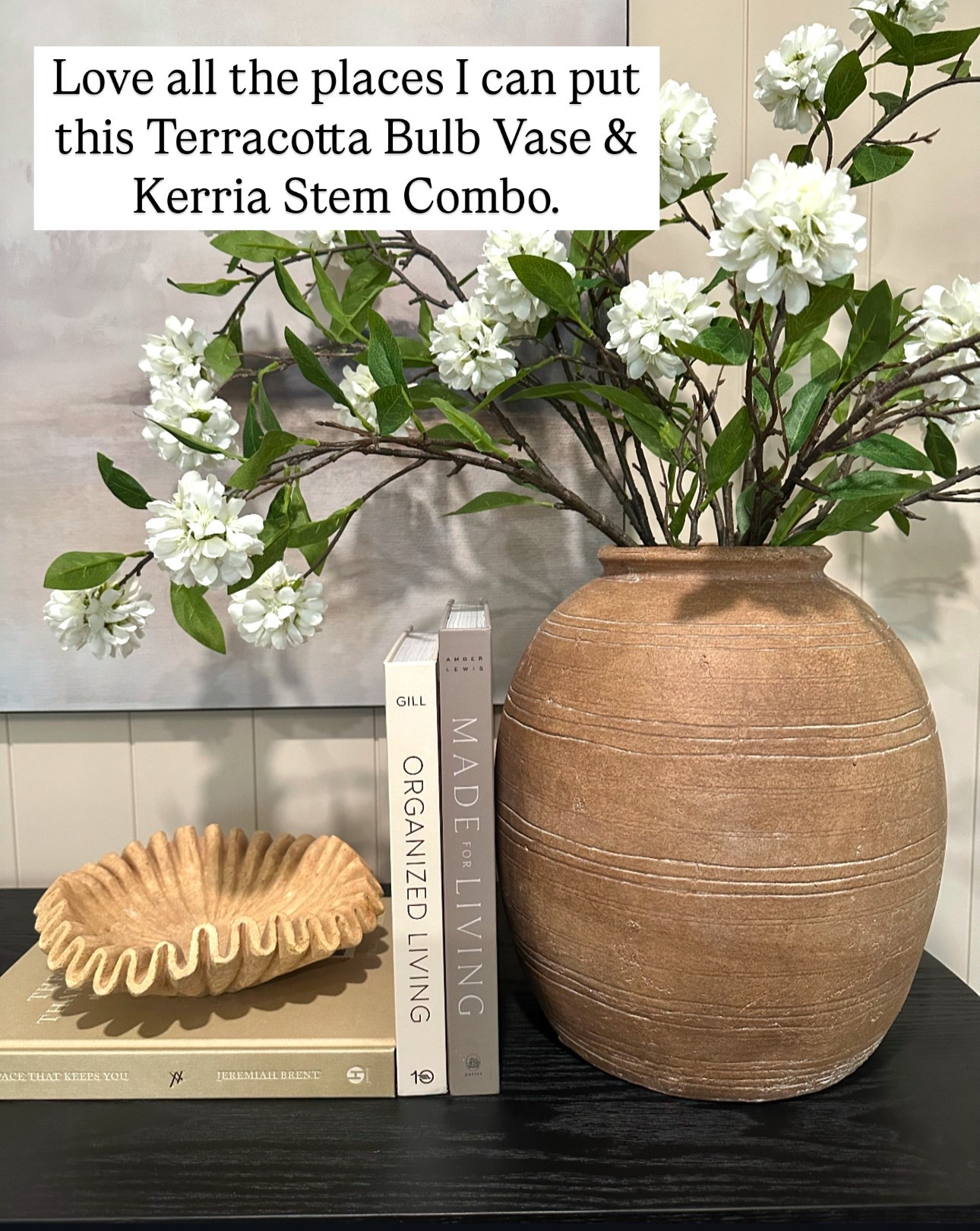  Stem & Vase Combo. Follow @farmtotablecreations on Instagram for more inspiration.

Use code FARMTOTABLE20 for 20% off stems.

You can use this gorgeous vase and stem combo anywhere you want to add a touch of elegance. This vase boasts a generous size, a worn patina finish and the etched lines give it character & texture. I have 5 Kerria sprays nestled inside. 

Spring Refresh |  Bedroom Finds | Neutral Stems | Spring Stems | Bookshelf Decor | Bedroom Space | Cozy Corner | Bathroom | Curated Entryway | Spring  Decor | End of Year Clearance | Trending Decor | Viral Decor  | Coffee Table Decor | Neutral Decor | Stem Sale | Target Finds | Skinny Bench | Bedroom | Living Room | Breakfast Nook | Amazon Home | Target Sale | Loloi Rugs | Magnolia Home | console table | console table styling | faux stems | entryway space | front porch decor | neutral decor | entryway decor | cozy home | affordable decor |  home decor | home inspiration | console styling | entryway rug | cozy moody home | moody home decor | neutral home | bathroom decor | living room | spring decor | Hearth & Hand | Studio McGee | 2025 Home Trends | trending home |


#LTKFindsUnder50 #LTKHome #LTKSaleAlert