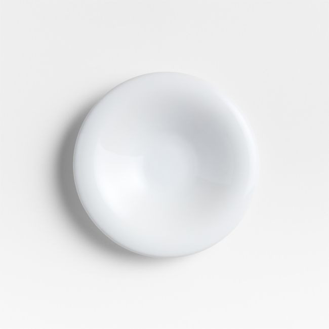 Caesna White Stoneware Appetizer Plate | Crate & Barrel
