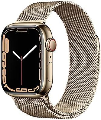 Apple Watch Series 7 [GPS 45mm] Smart Watch w/ Green Aluminum Case with Clover Sport Band. Fitne... | Amazon (US)