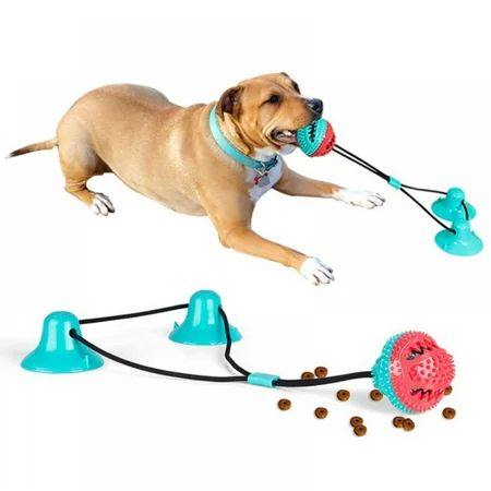 Suction Cup Dog Toy Dog Rope Toys Interactive Dog Toy Balls Dog Teeth Cleaning Toys Squeaky Tug Toy  | Walmart (US)